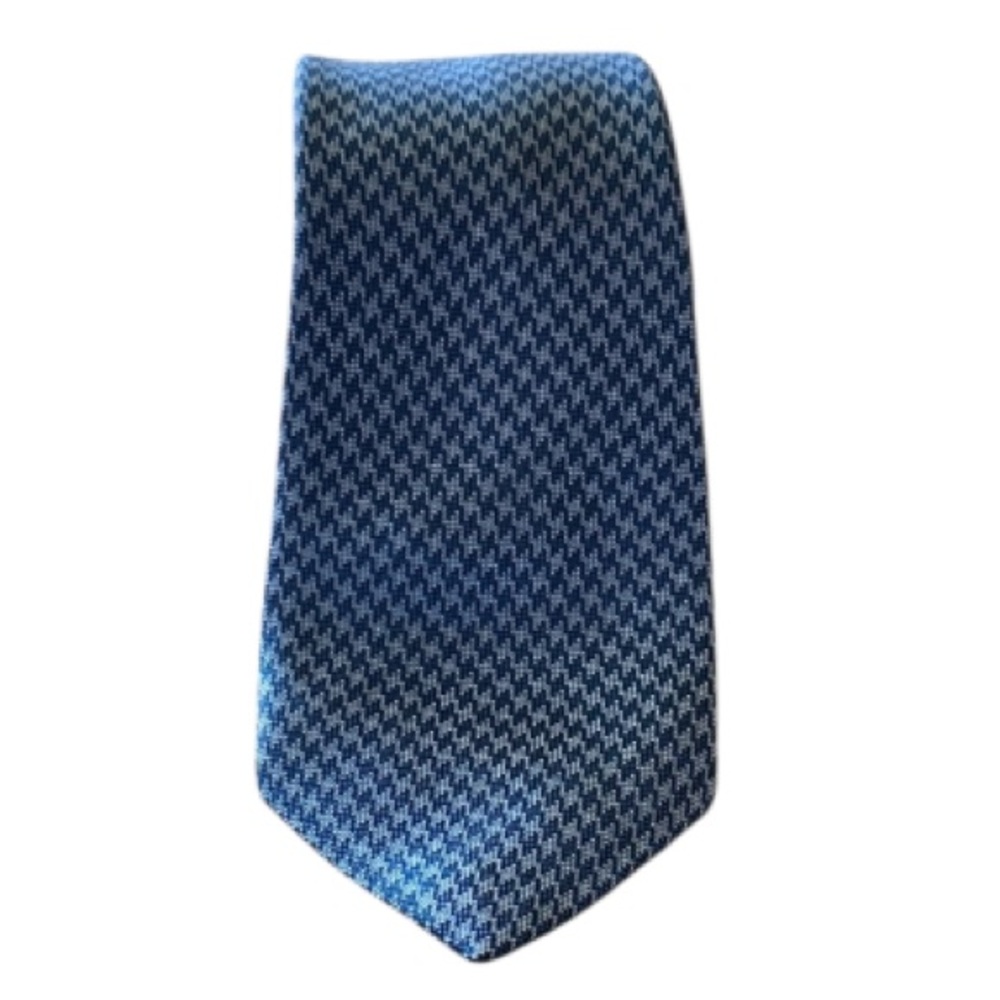 Vince Camuto silk blend Blue Patterned Men's Tie EUC